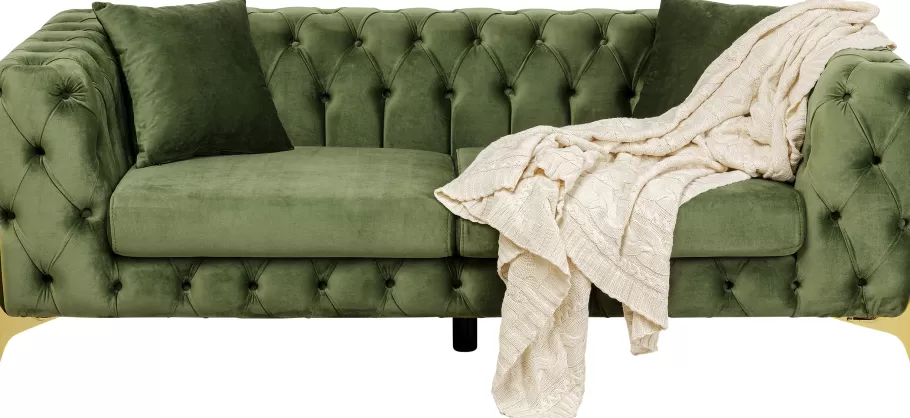 KARE Design Kasten | Tuinmeubelen<Bank Bellissima 2-Seater Velvet Green 200cm