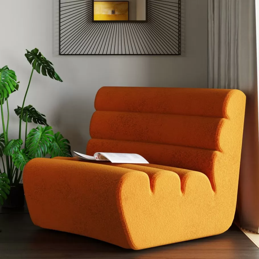 KARE Design Kasten | Tuinmeubelen<Bank Element Wave Oranje