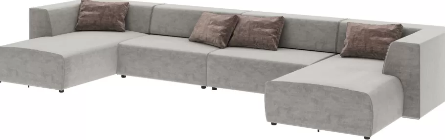 KARE Design Kasten | Tuinmeubelen<Bank Infinity Malibu Grijs 434cm