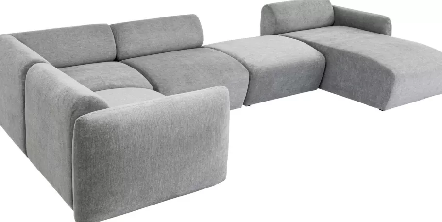 KARE Design Kasten | Tuinmeubelen<Bank Living Landscape 2 Lucca Grey Right 328cm