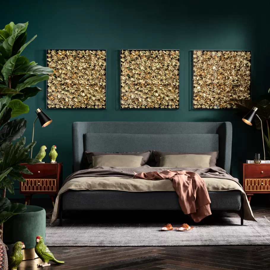 KARE Design Bedden | Kasten<Bed Tivoli Groen 160x200