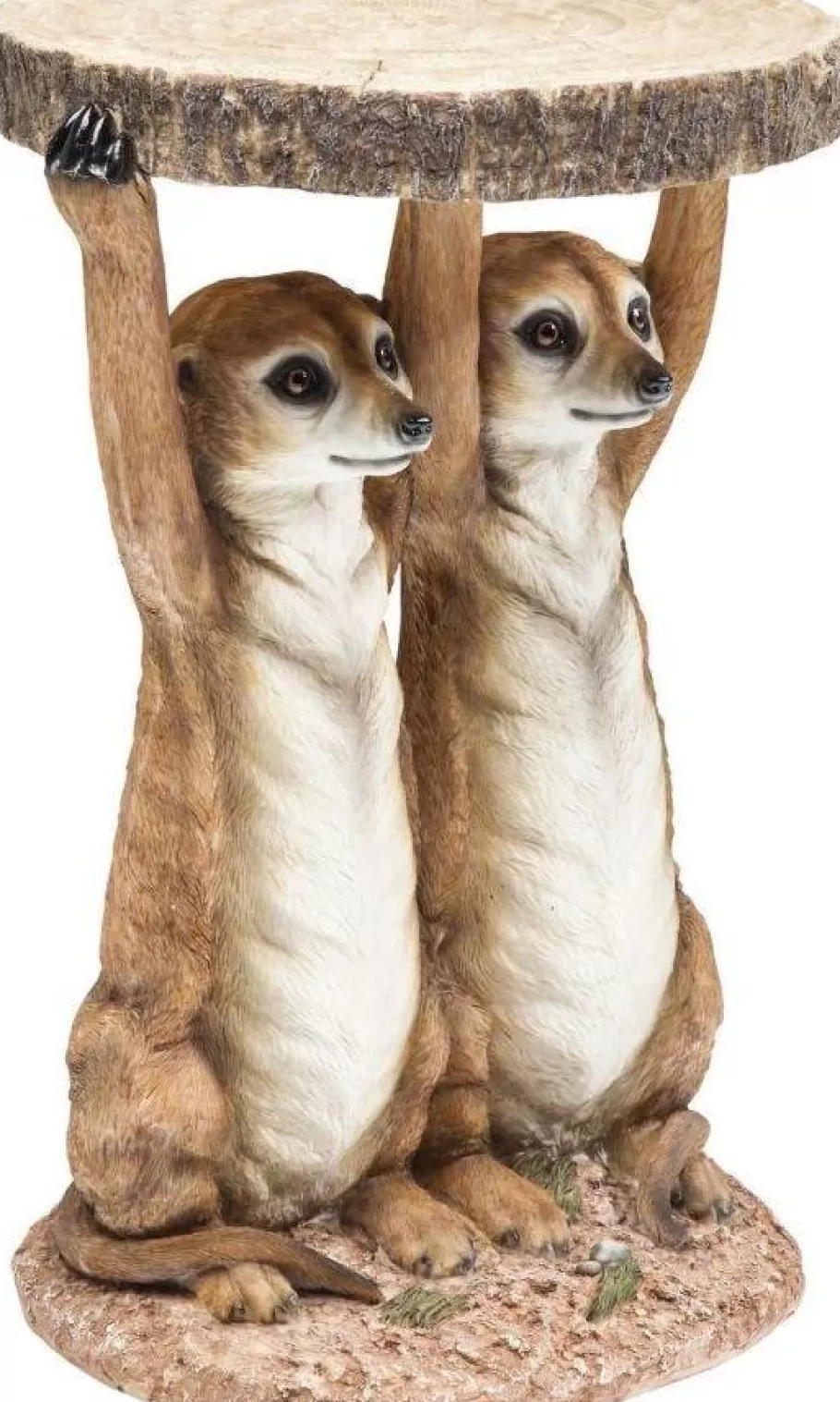 KARE Design Kasten | Tafels<Bijzettafel Animal Meerkat Sisters Ø33cm