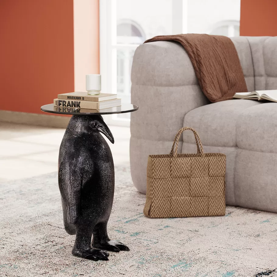 KARE Design Kasten | Tafels<Bijzettafel Animal Ms Penguin Ø32cm