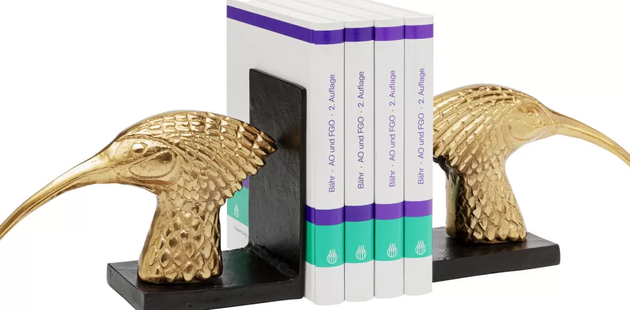 KARE Design Woondecoratie | Kasten<Boekensteun Golden Bird (2/set)