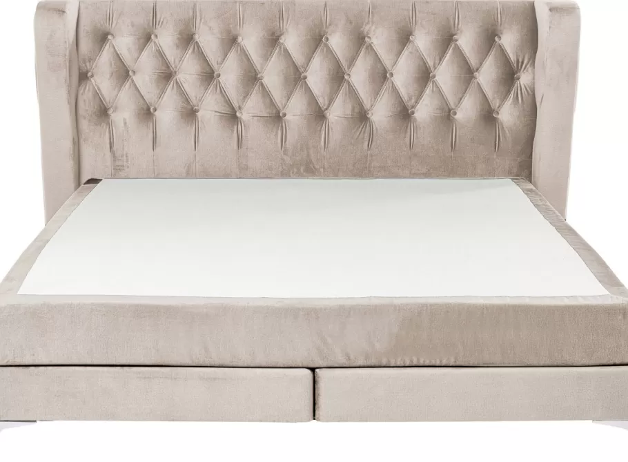 KARE Design Bedden | Tuinmeubelen<Boxspringbed Benito Moon Cream 160x200cm