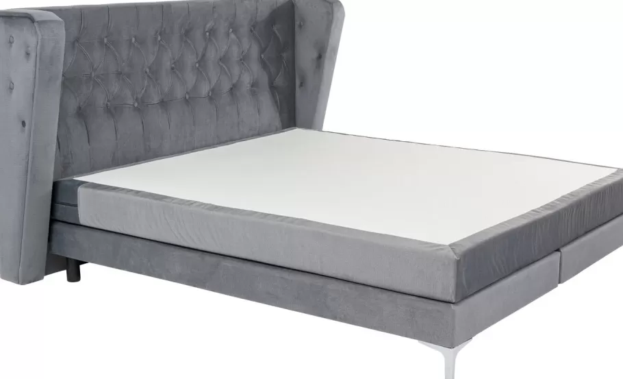 KARE Design Bedden | Kasten<Boxspringbed Benito Moon Grey 180x200cm