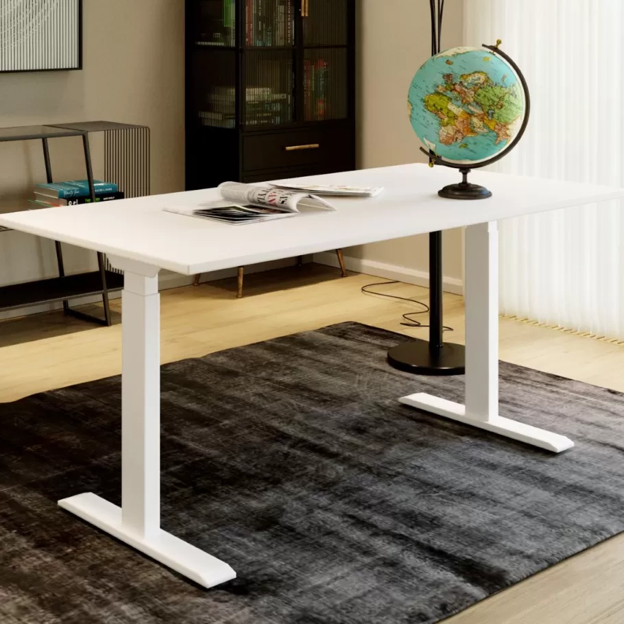 KARE Design Kasten | Tafels<Bureau Office Smart Wit Wit 120x60cm