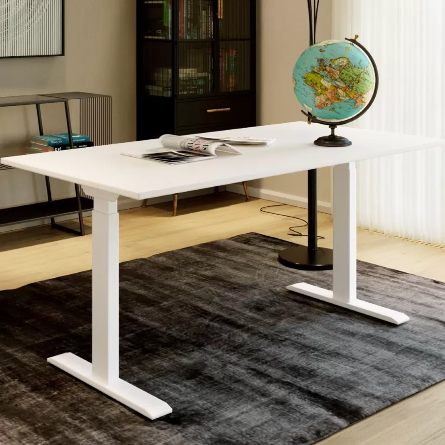 KARE Design Kasten | Tafels<Bureau Office Smart Wit Wit 140x60cm