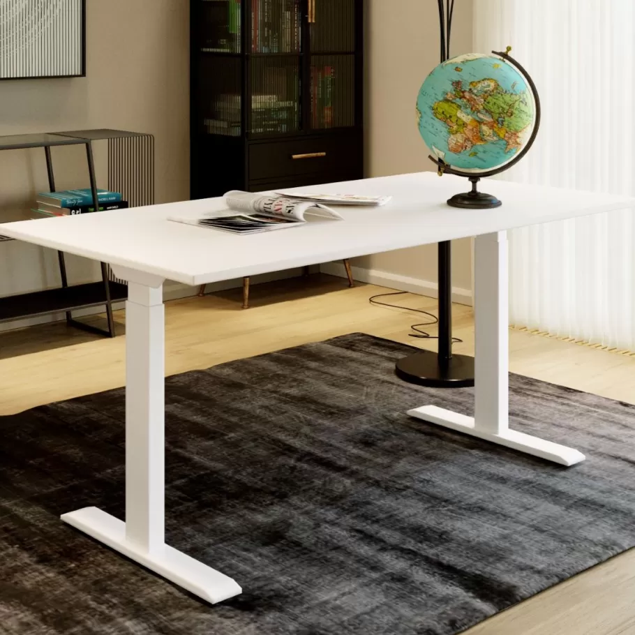 KARE Design Kasten | Tafels<Bureau Office Smart Wit Wit 160x80cm