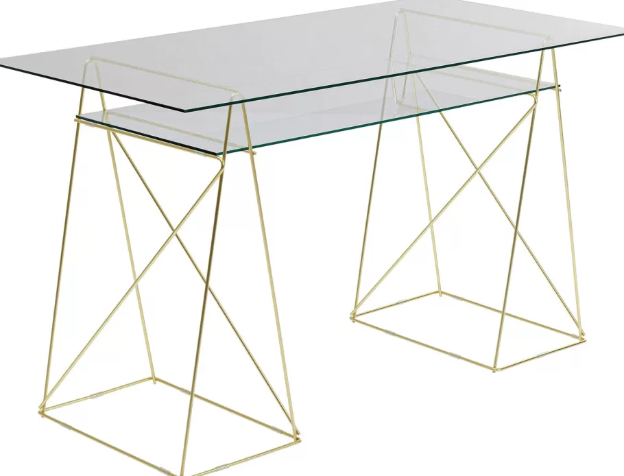 KARE Design Kasten | Tafels<Bureau Polar Messing Mat 8mm ESG