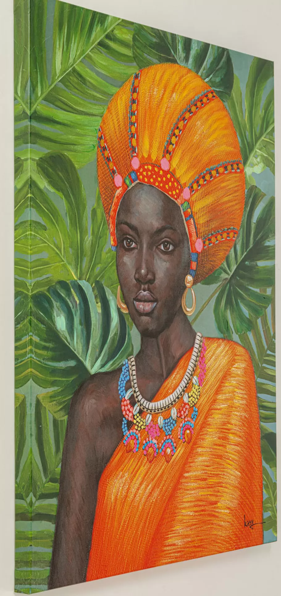 KARE Design Wanddecoratie | Kasten<Canvas African Beauty 70x100cm