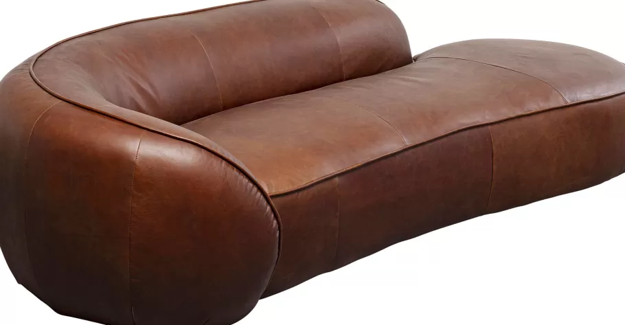 KARE Design Kasten | Tuinmeubelen<Chaise Longue Wonder Leather Brown 252cm