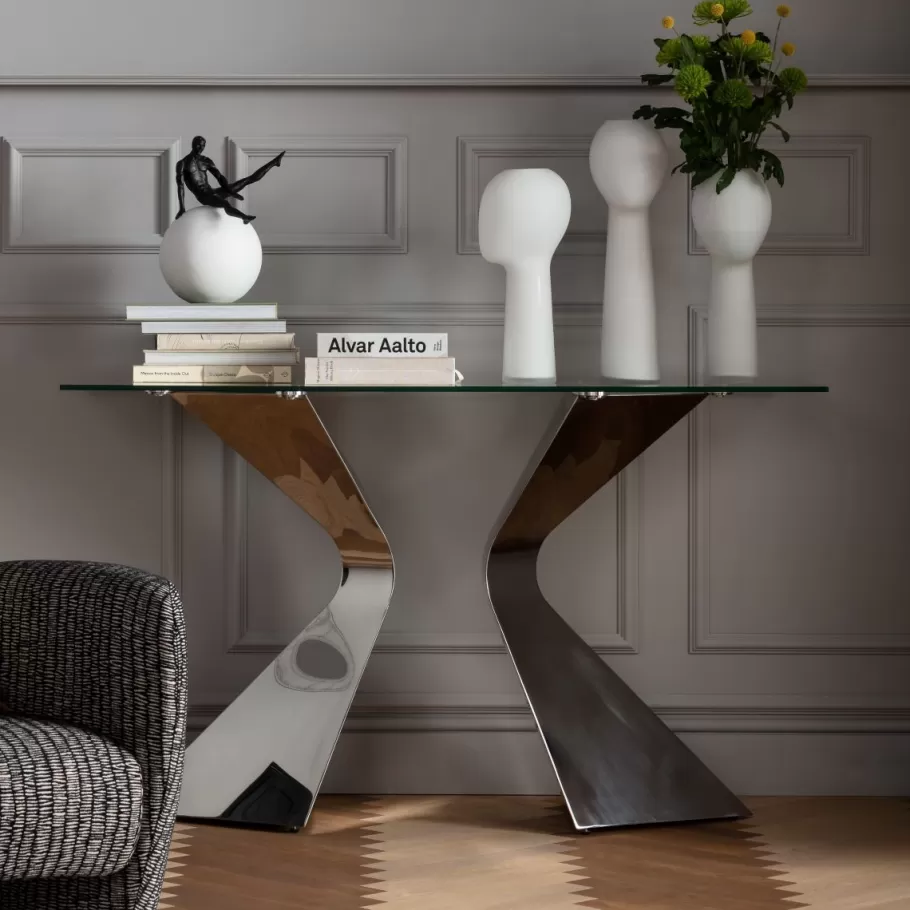 KARE Design Kasten | Lage Kasten & Dressoirs<Console Gloria Chroom