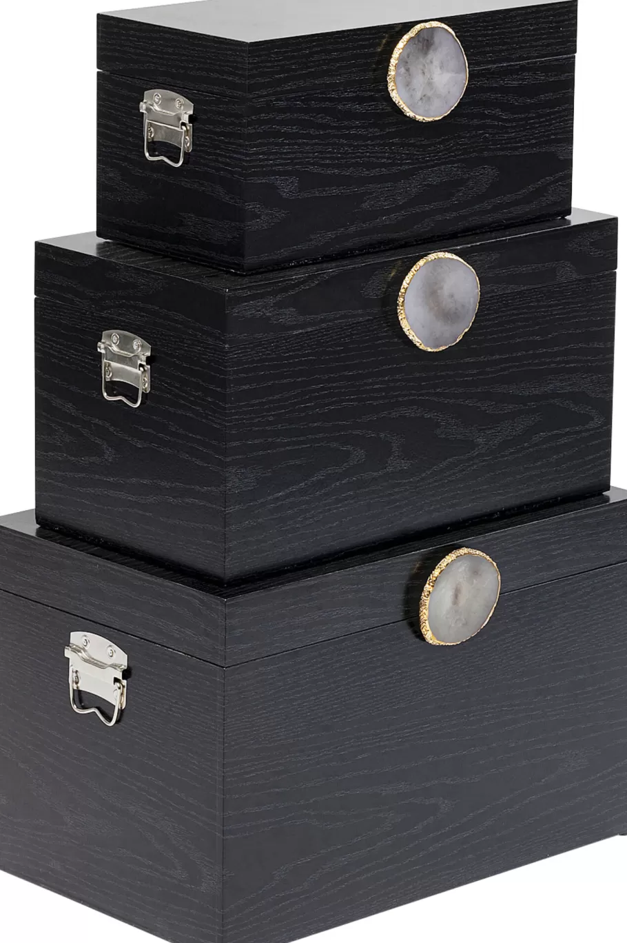 KARE Design Kasten | Tuinmeubelen<Deco Box Nifty Black (3/Set)