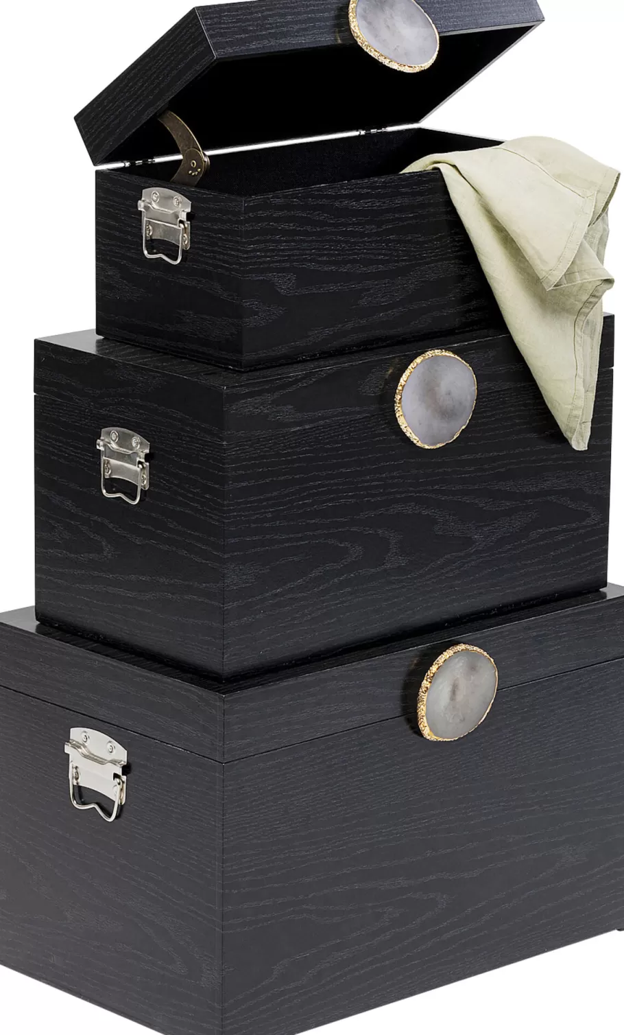 KARE Design Kasten | Tuinmeubelen<Deco Box Nifty Black (3/Set)