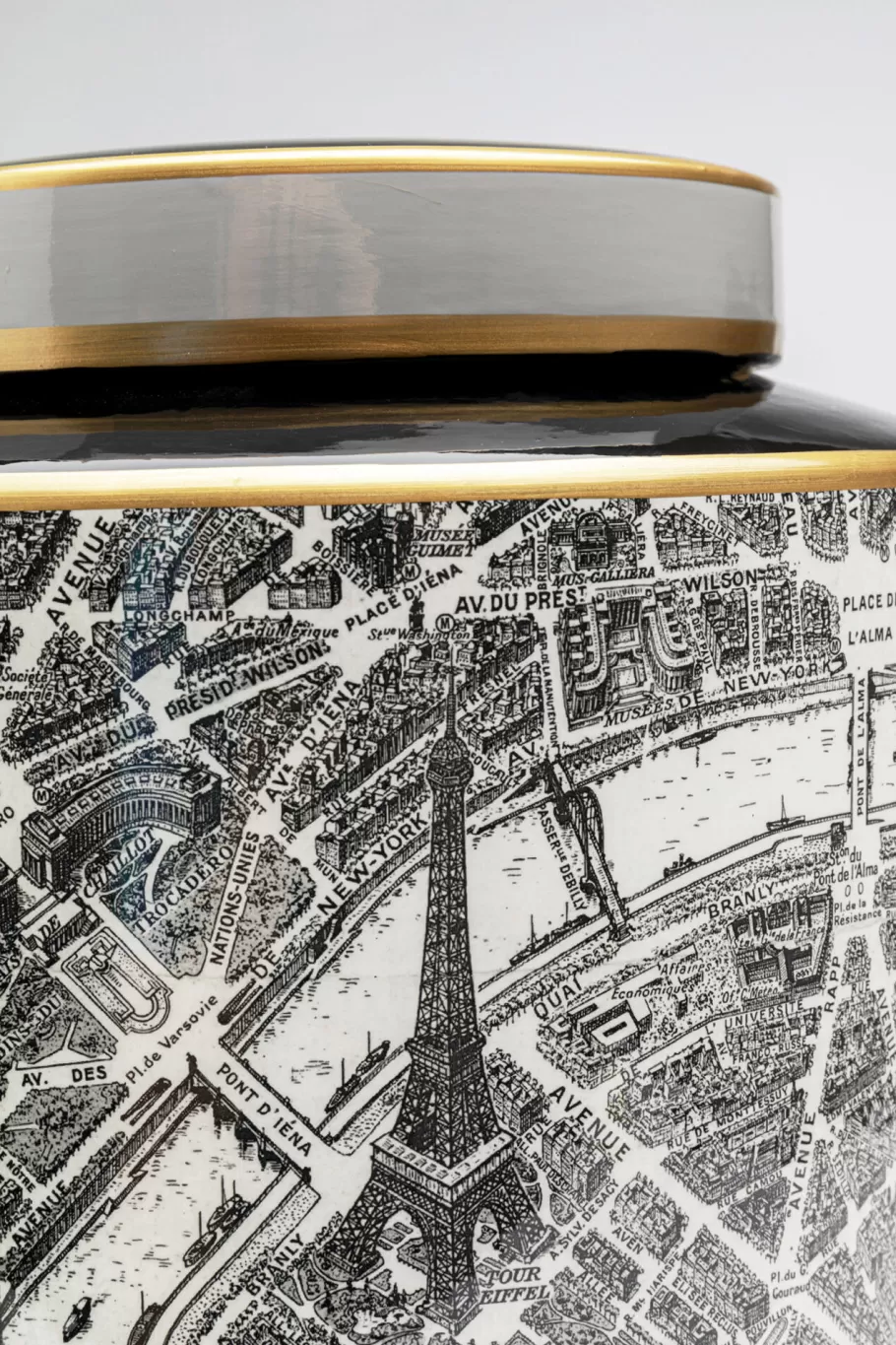 KARE Design Woondecoratie | Kasten<Deco Pot Streets Of Paris 22cm