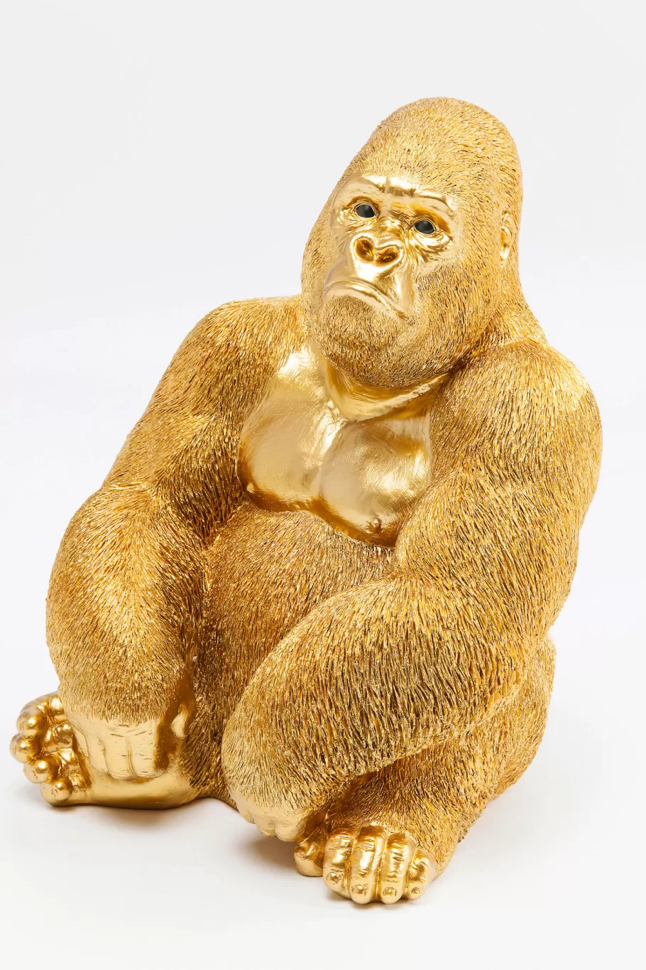 KARE Design Opbergers | Woondecoratie<Decofiguur Aap Gorilla Side Medium Goud