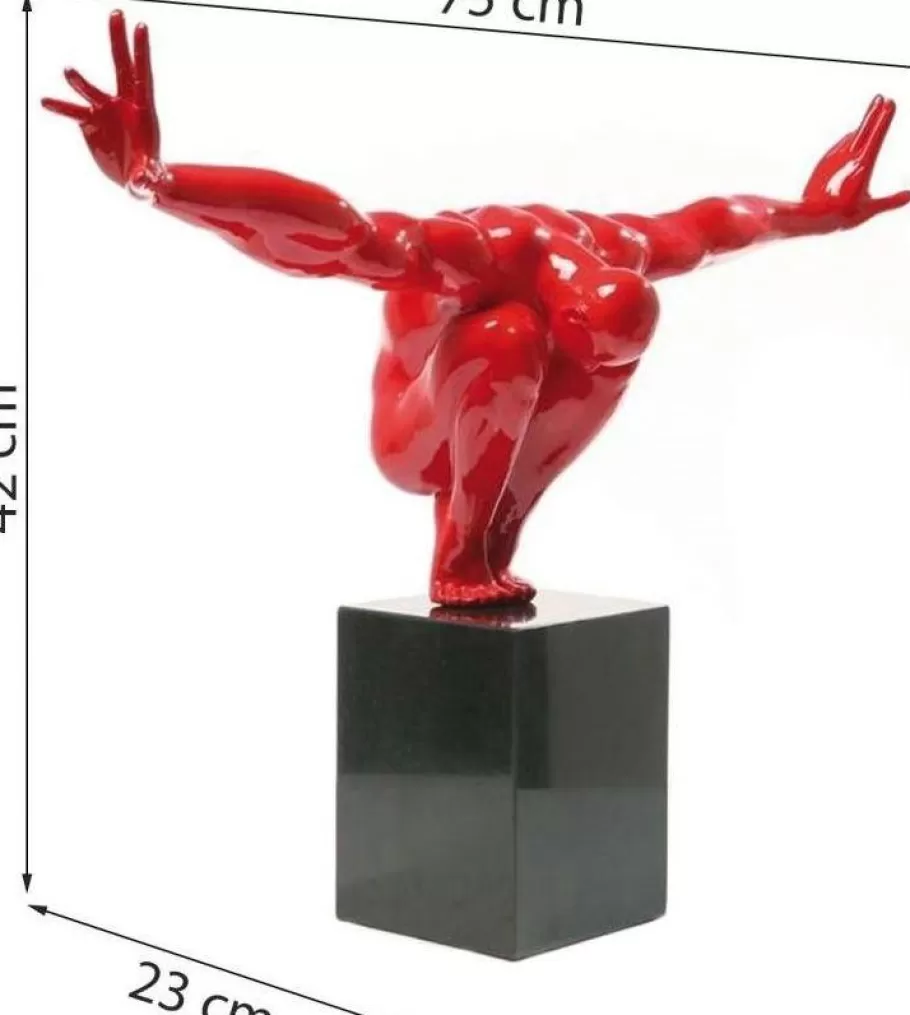 KARE Design Opbergers | Woondecoratie<Decofiguur Atleet Rood