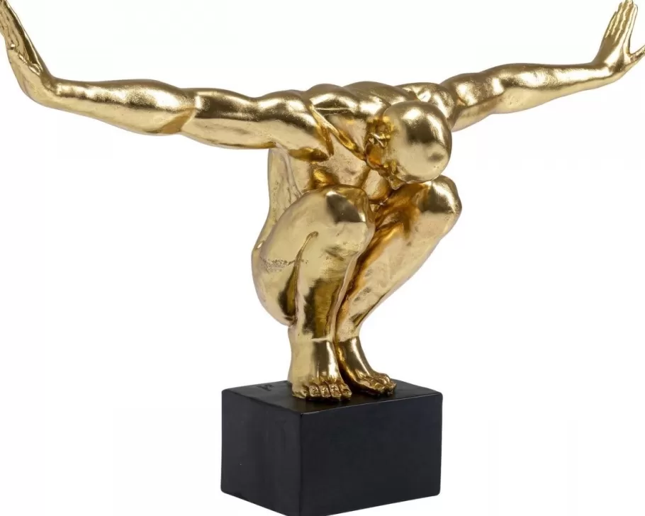 KARE Design Opbergers | Woondecoratie<Decofiguur Atleet XL Goud