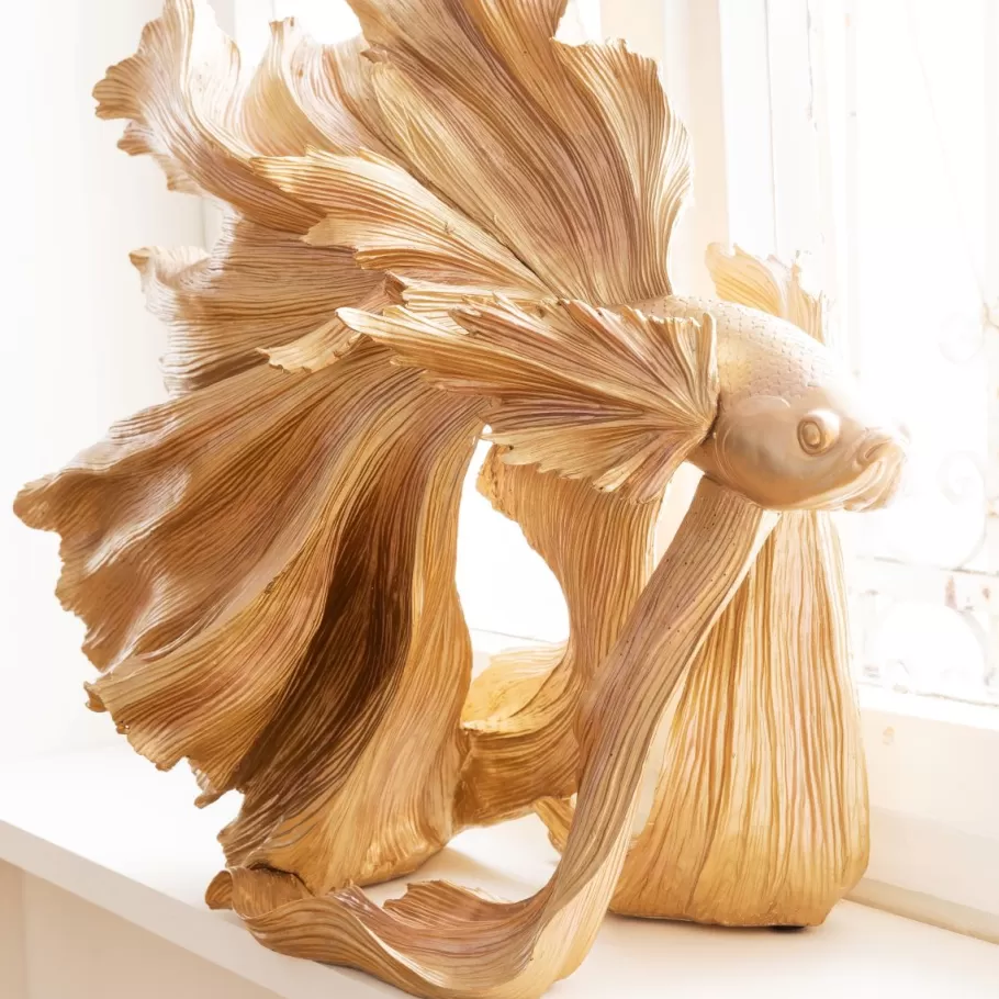 KARE Design Opbergers | Woondecoratie<Decofiguur Betta Fish Goud