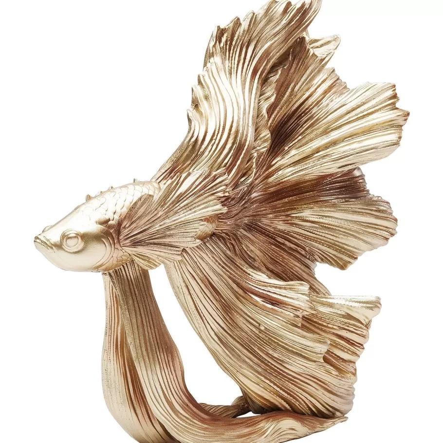 KARE Design Opbergers | Woondecoratie<Decofiguur Betta Fish Goud Klein