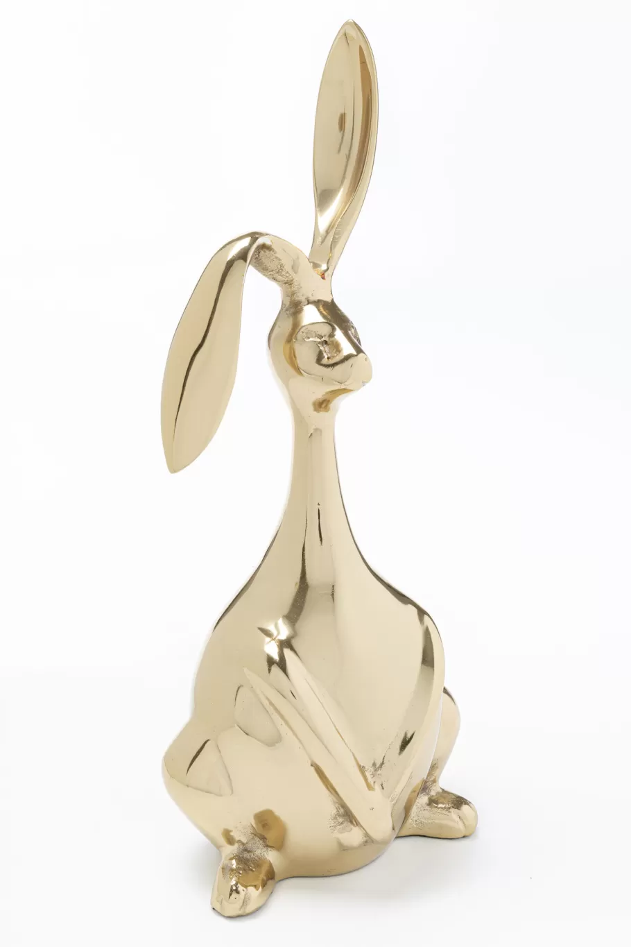 KARE Design Opbergers | Kasten<Decofiguur Bunny Gold 52cm