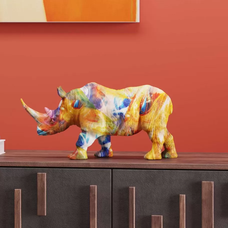 KARE Design Opbergers | Woondecoratie<Decofiguur Colored Rhino