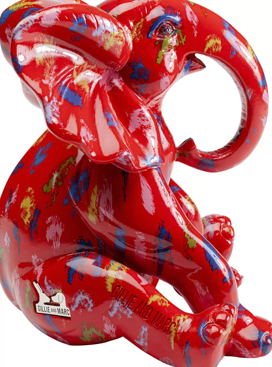 KARE Design Opbergers | Woondecoratie<Decofiguur Elephant Dots Red 18cm