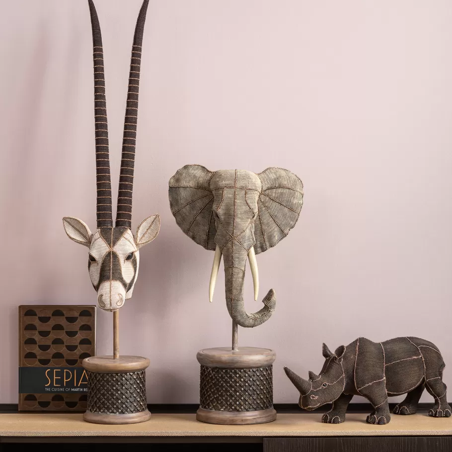 KARE Design Opbergers | Woondecoratie<Decofiguur Elephant Head Pearls 76cm