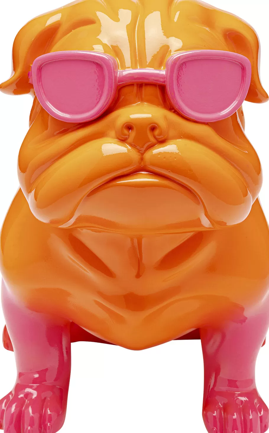 KARE Design Opbergers | Woondecoratie<Decofiguur Fashion Dog Orange 17cm