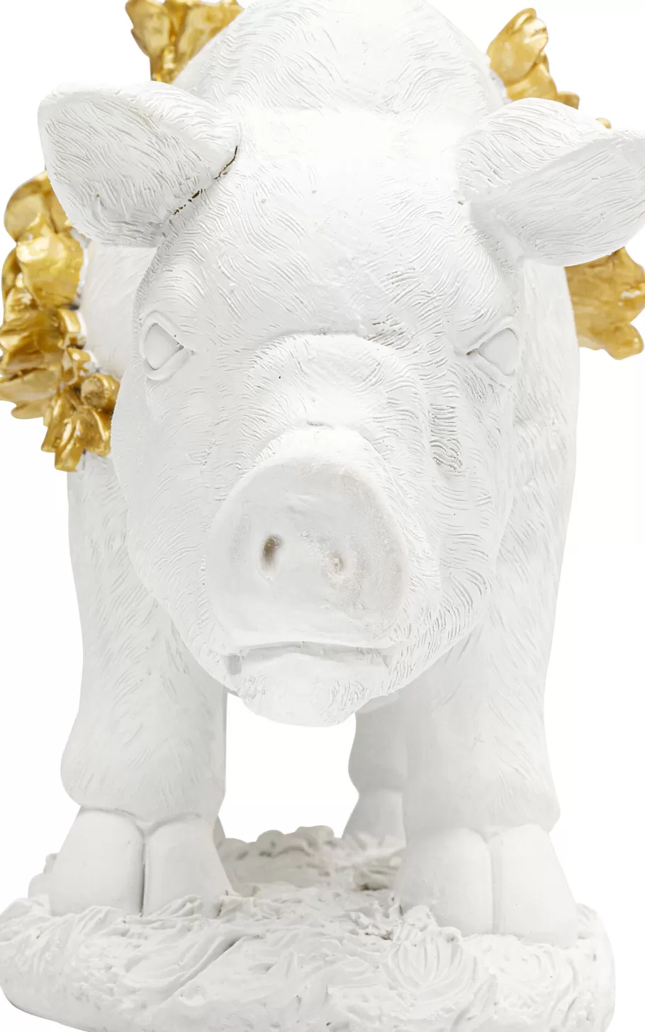 KARE Design Opbergers | Woondecoratie<Decofiguur Flower Pig Wit 21cm