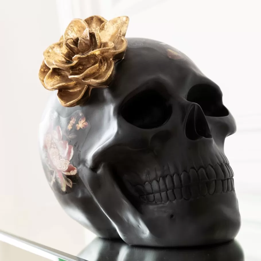 KARE Design Opbergers | Woondecoratie<Decofiguur Flower Skull 22cm