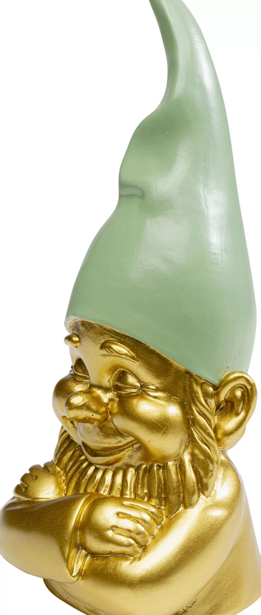 KARE Design Opbergers | Woondecoratie<Decofiguur Gnome Gold Green 21cm