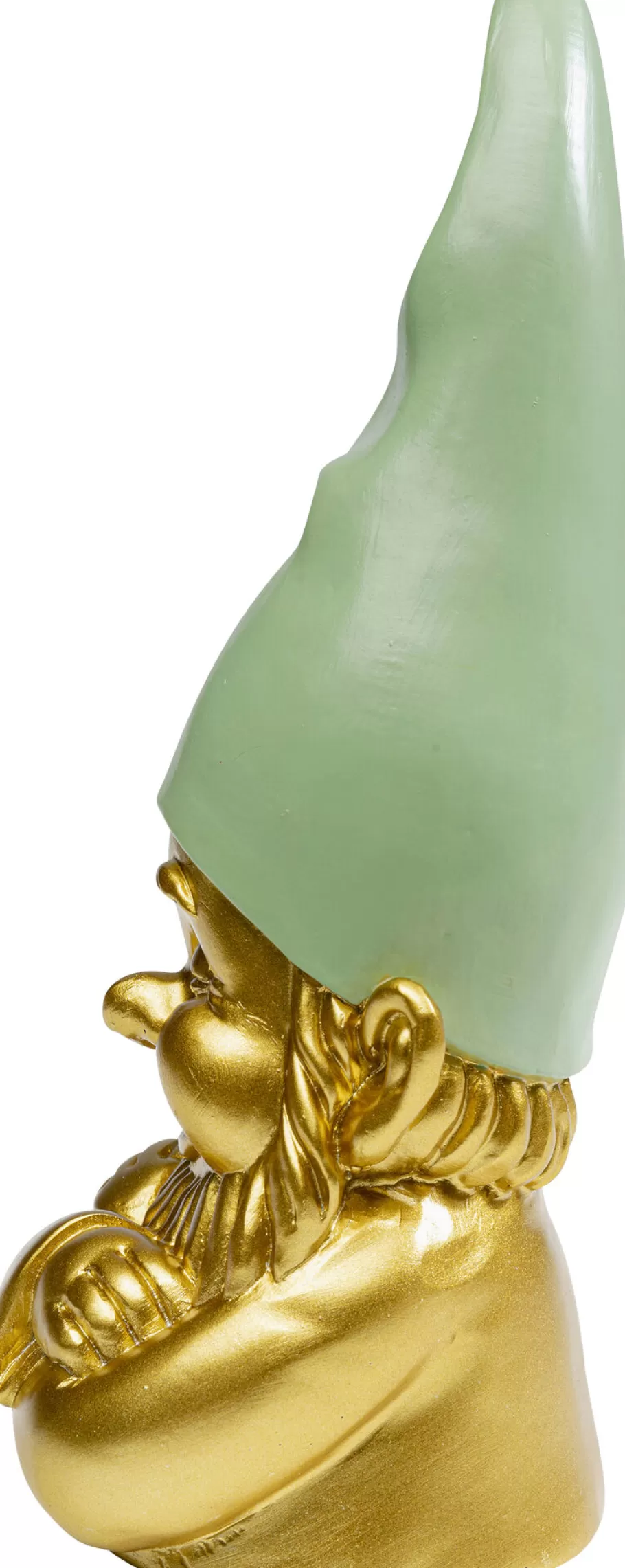 KARE Design Opbergers | Woondecoratie<Decofiguur Gnome Gold Green 21cm