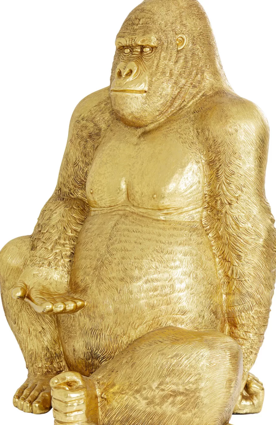 KARE Design Opbergers | Woondecoratie<Decofiguur Gorilla Goud XL 180cm