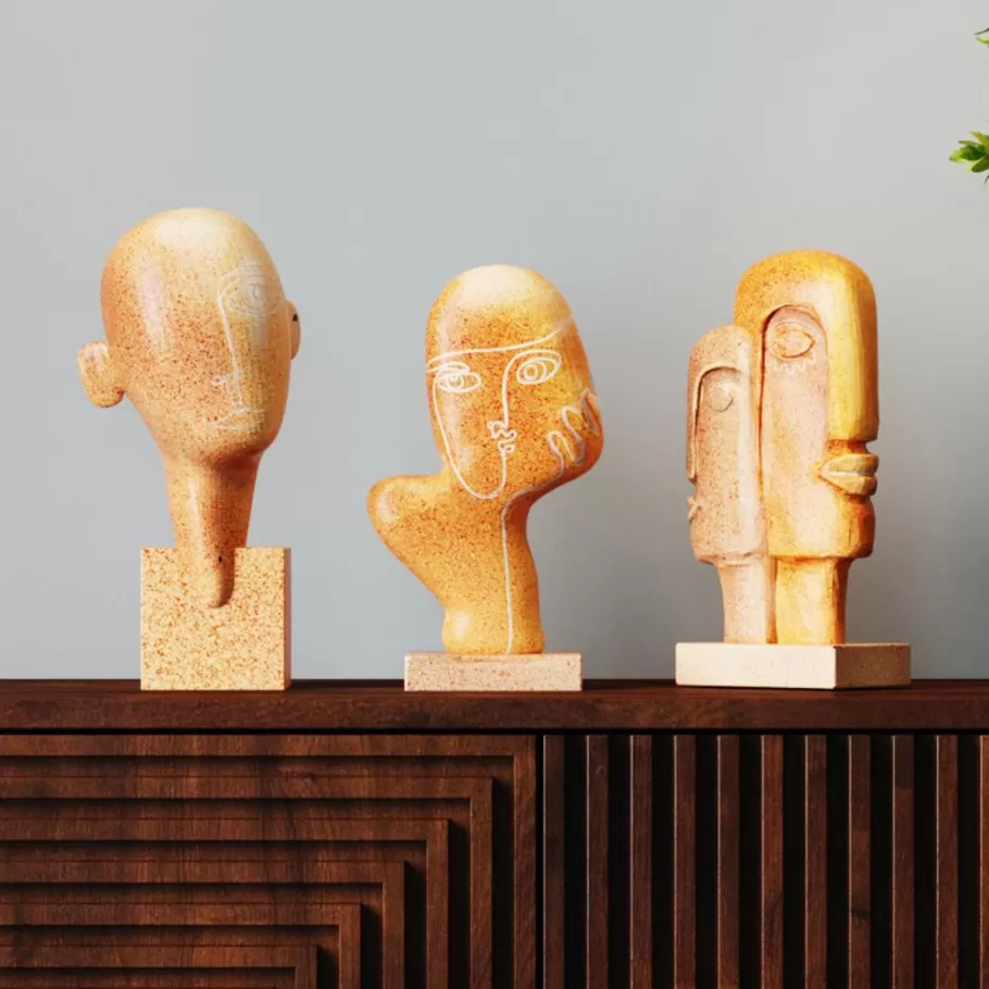 KARE Design Opbergers | Kasten<Decofiguur Half A Face 30cm