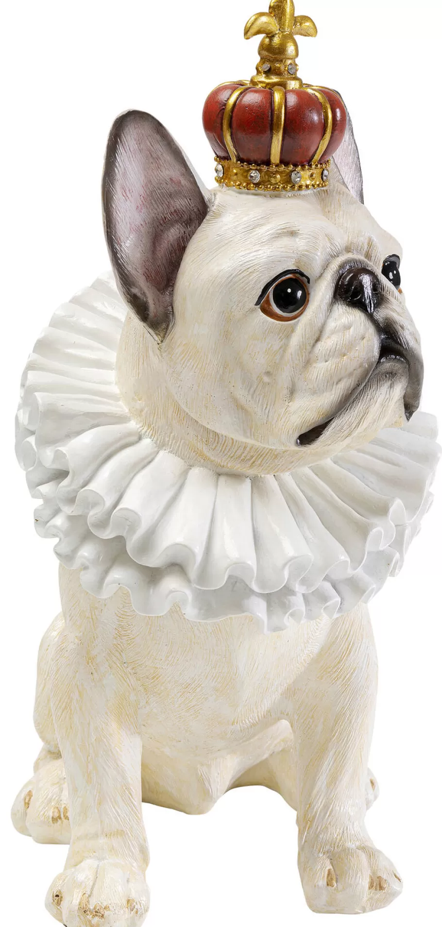 KARE Design Opbergers | Woondecoratie<Decofiguur King Dog White 33cm