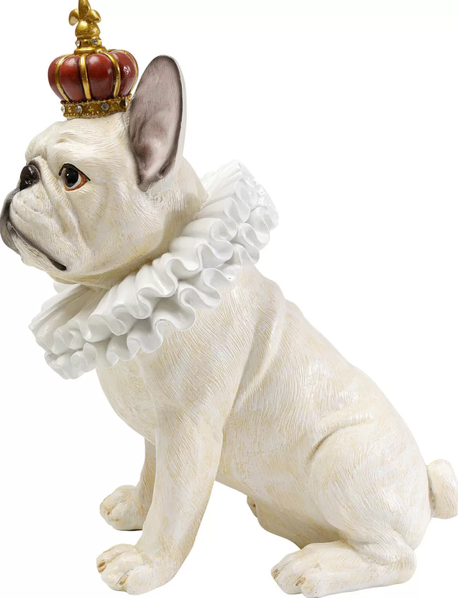 KARE Design Opbergers | Woondecoratie<Decofiguur King Dog White 33cm