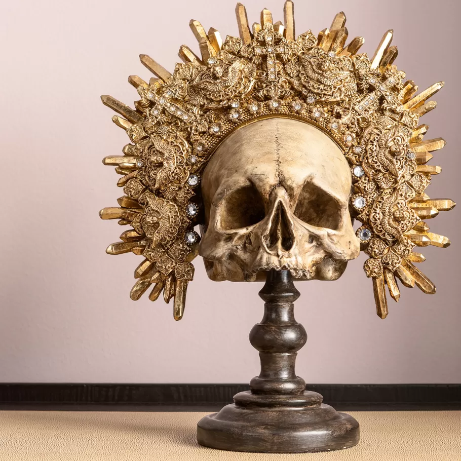 KARE Design Woondecoratie | Kasten<Decofiguur King Skull