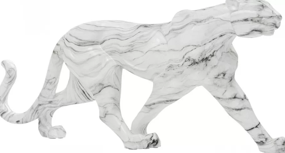 KARE Design Opbergers | Woondecoratie<Decofiguur Leopard Marmer 129cm