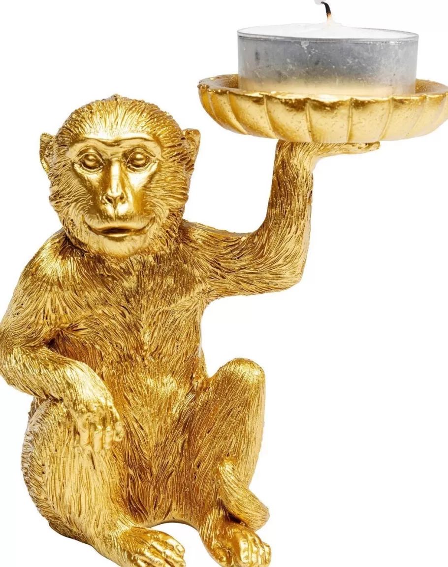 KARE Design Opbergers | Woondecoratie<Decofiguur Monkey Theelichthouder 11cm