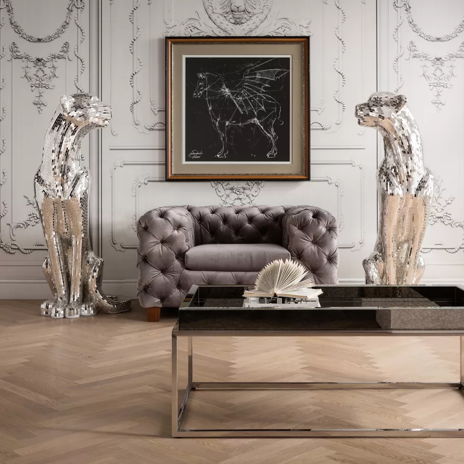 KARE Design Opbergers | Woondecoratie<Decofiguur Mozaïek Welcome Panther Links XL