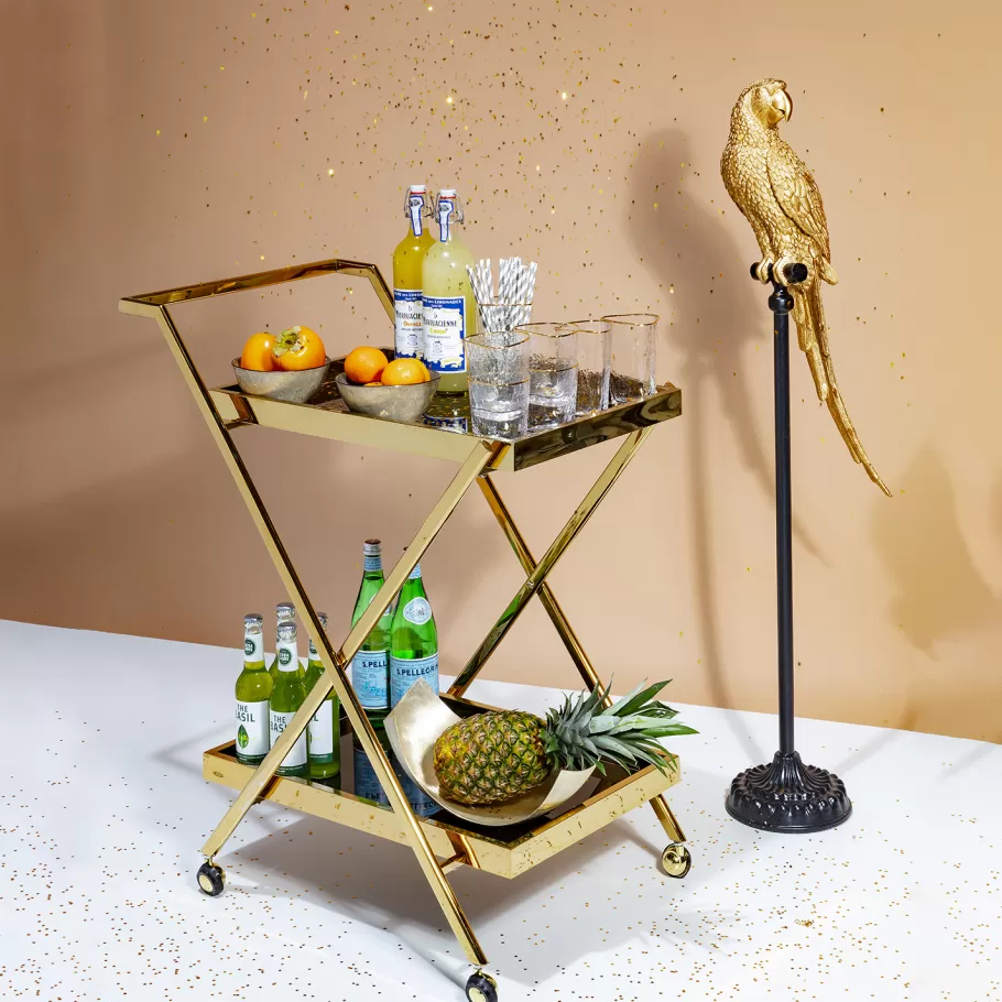 KARE Design Opbergers | Woondecoratie<Decofiguur Parrot Goud