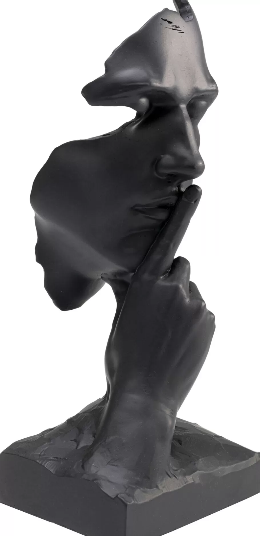 KARE Design Opbergers | Woondecoratie<Decofiguur Quiet Face Black 31cm