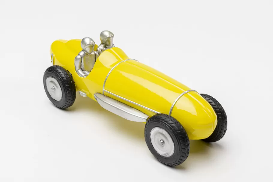 KARE Design Opbergers | Woondecoratie<Decofiguur Racing Car Yellow 9cm