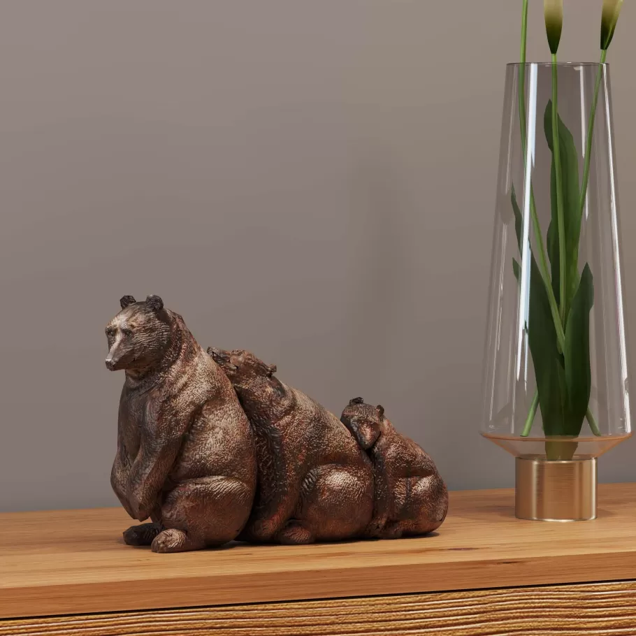 KARE Design Opbergers | Woondecoratie<Decofiguur Relaxed Bear Family