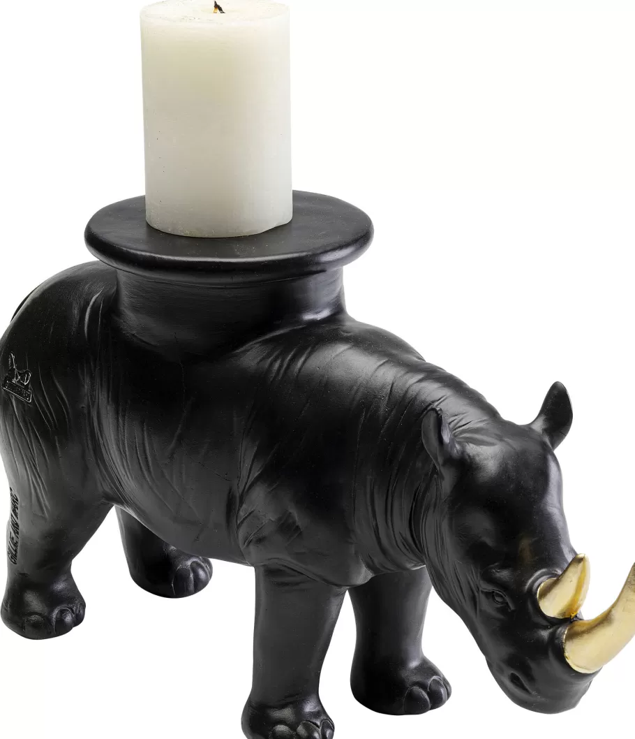 KARE Design Woondecoratie | Kasten<Decofiguur Rhino Black 41cm