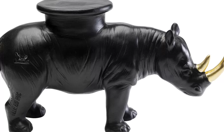 KARE Design Woondecoratie | Kasten<Decofiguur Rhino Black 41cm