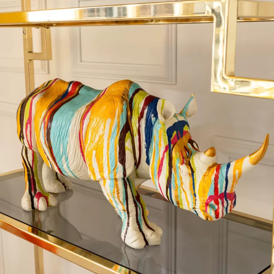 KARE Design Opbergers | Woondecoratie<Decofiguur Rhino Colore 26cm