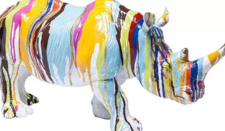 KARE Design Opbergers | Woondecoratie<Decofiguur Rhino Colore 26cm